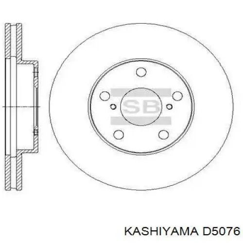 D5076 Kashiyama колодки гальмівні передні, дискові