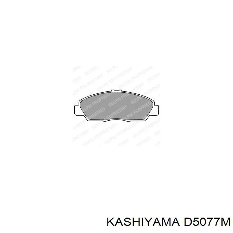 Купити D5077M Kashiyama Колодки гальмівні передні, дискові