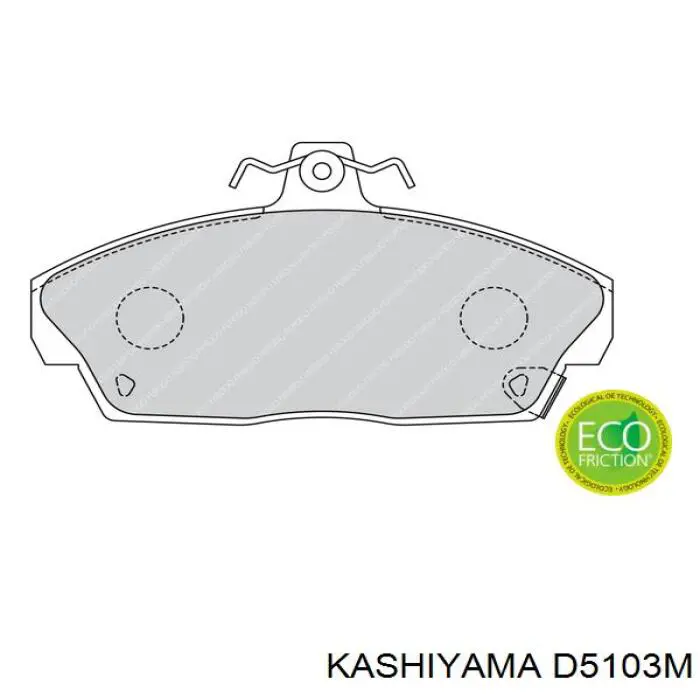Гальмівні колодки Kashiyama D5103M ціна, від 20.56 USD