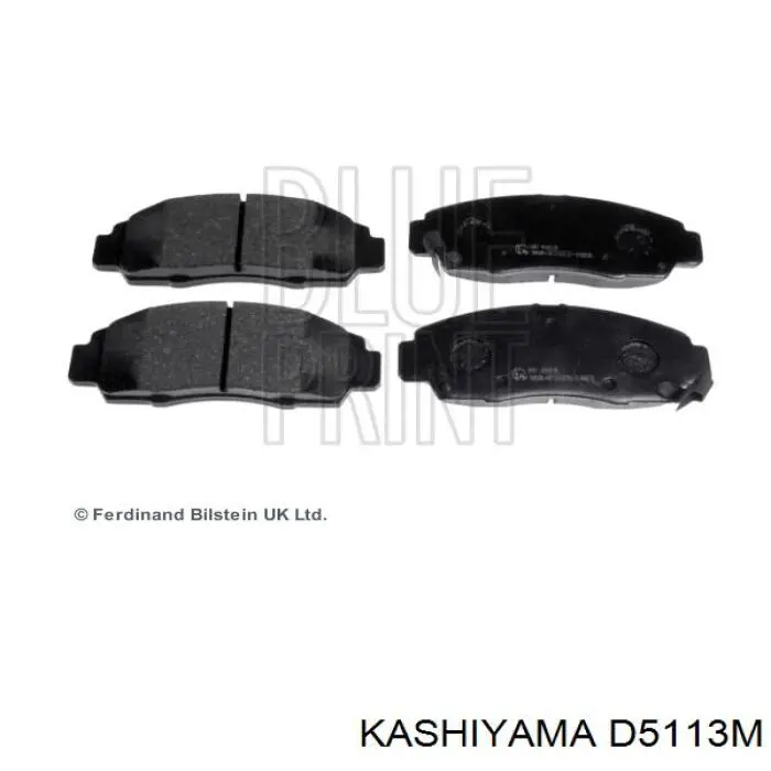D5113M Kashiyama колодки гальмівні передні, дискові