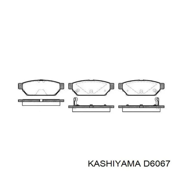Задні гальмівні колодки Kashiyama D6067 ціна, від 17.31 USD