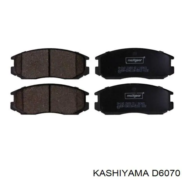 D6070 Kashiyama Передні гальмівні колодки