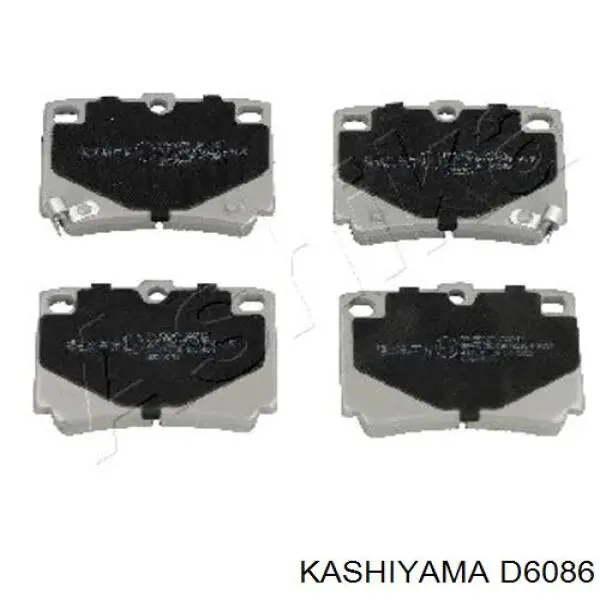 D6086 Kashiyama Колодки гальмівні задні, дискові