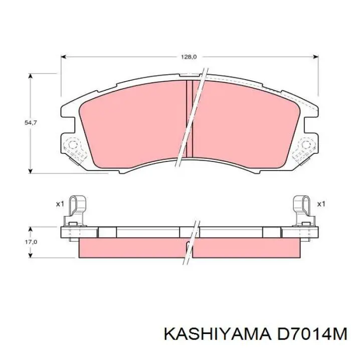 Гальмівні колодки Kashiyama D7014M ціна, від 16.35 USD