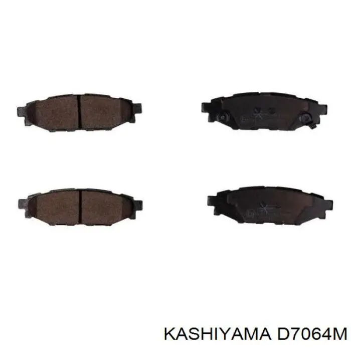 Задні гальмівні колодки D7064M Kashiyama