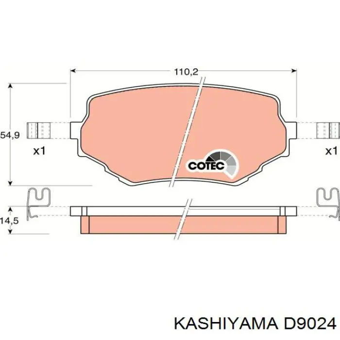 Гальмівні колодки Kashiyama D9024 ціна, від 20.27 USD