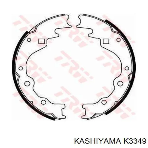 K3349 Kashiyama колодки гальмові задні, барабанні
