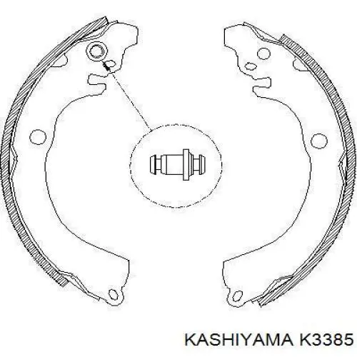 K3385 Kashiyama колодки гальмові задні, барабанні