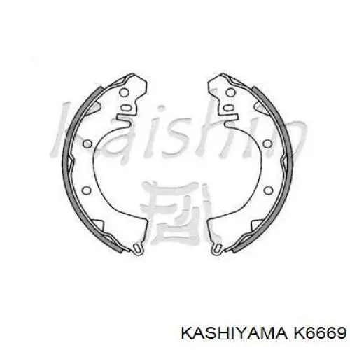 K6669 Kashiyama колодки гальмові задні, барабанні