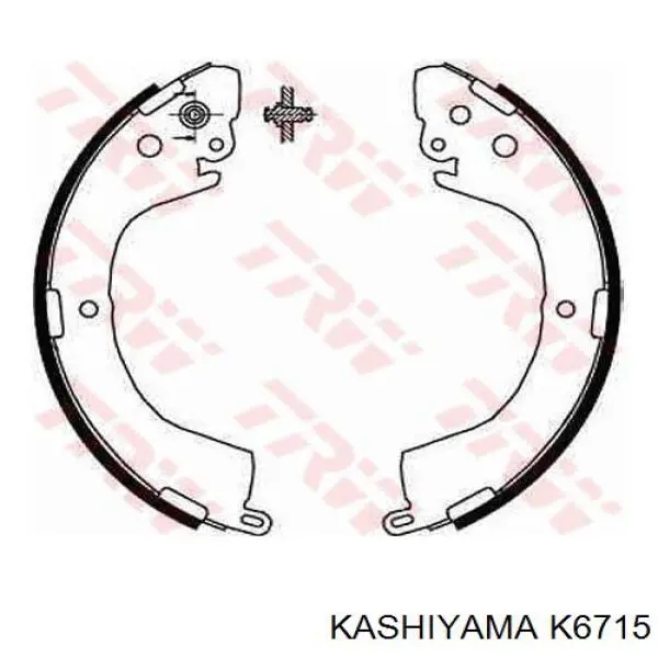 Колодки гальмові задні, барабанні Kashiyama K6715 ціна, від 45.89 USD