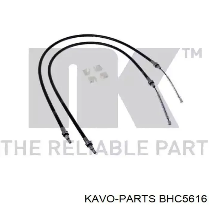 Трос ручного гальма задній, лівий Kavo Parts BHC5616