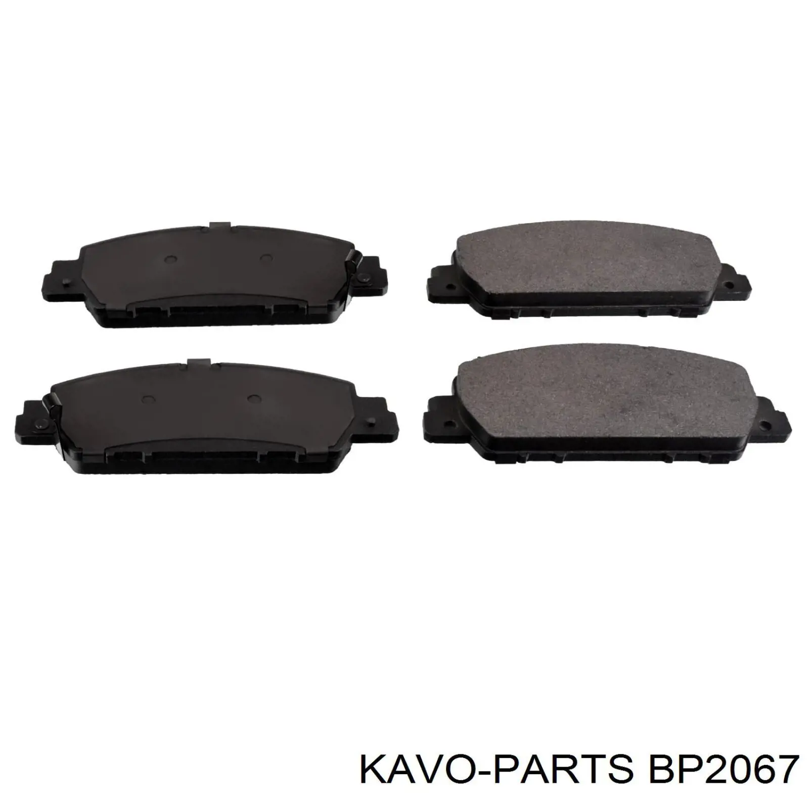 Колодки гальмівні передні, дискові BP2067 Kavo Parts