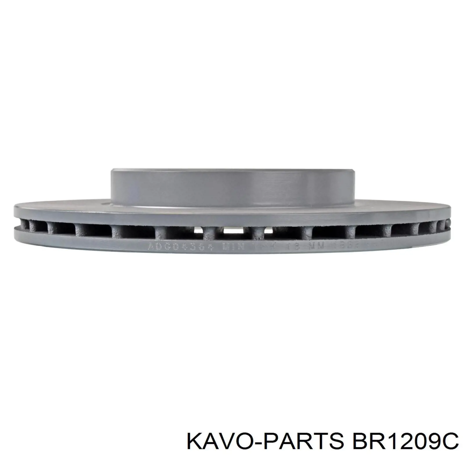 Диск переднього гальма Kavo Parts BR1209C ціна, від 23.81 USD