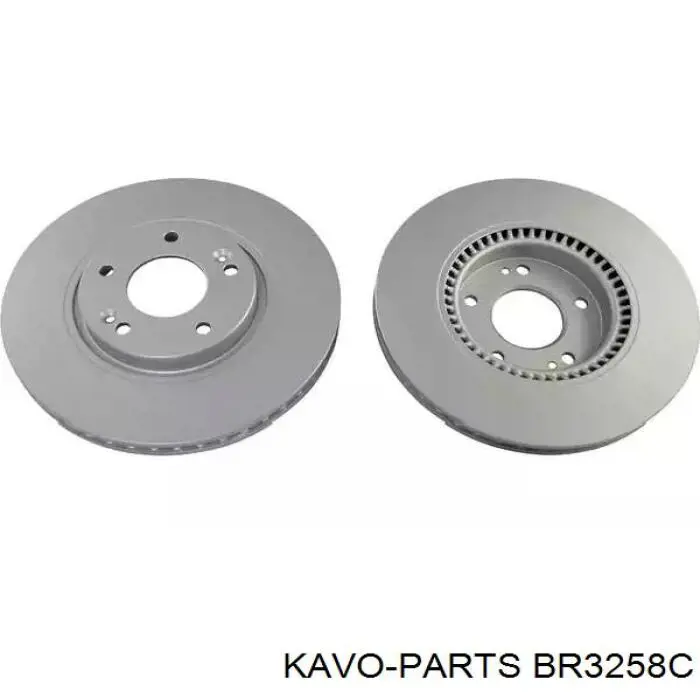 Диск переднього гальма Kavo Parts BR3258C ціна, від 51.84 USD