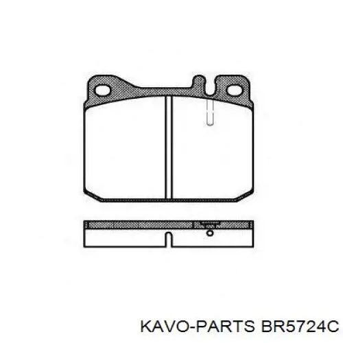 Диск переднього гальма Kavo Parts BR5724C ціна, від 21.15 USD