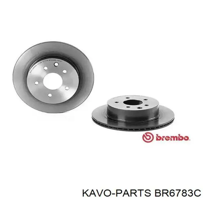 Задні дискові гальма Kavo Parts BR6783C ціна, від 30.24 USD