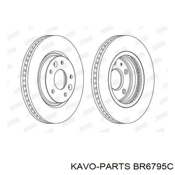 Купити BR6795C Kavo Parts Ротор гальмівний
