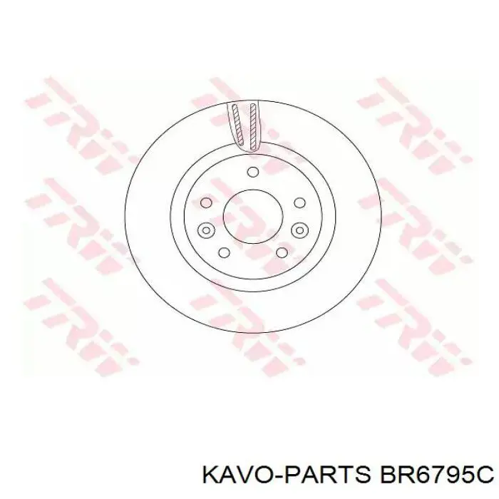 Гальмівні диски передні BR6795C Kavo Parts
