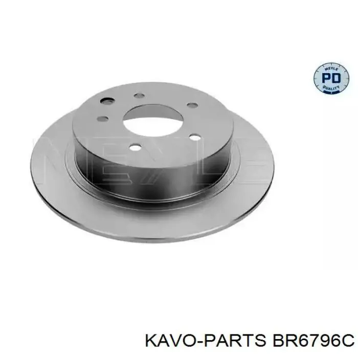 Диск гальмівний задній Kavo Parts BR6796C