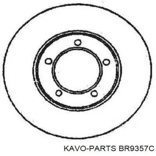 BR9357C Kavo Parts Гальмо дискове переднє