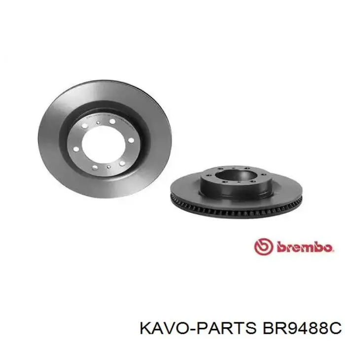 Диск переднього гальма Kavo Parts BR9488C ціна, від 65.96 USD