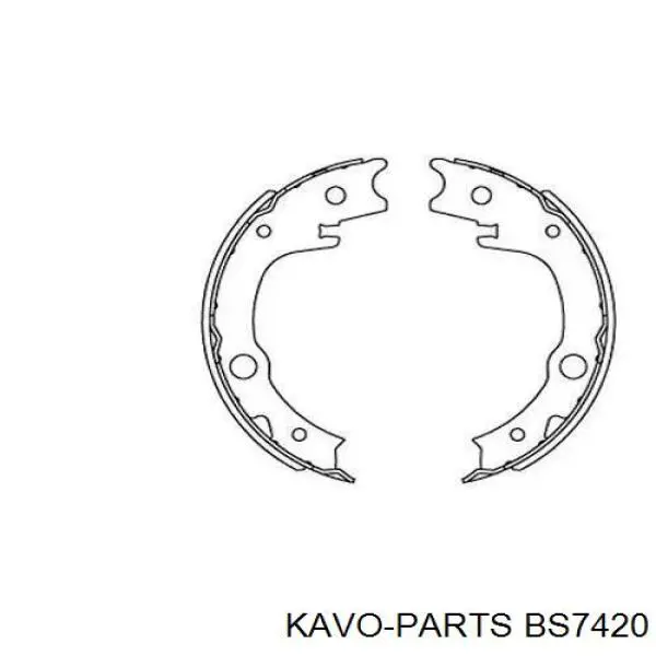 Купити BS7420 Kavo Parts Колодки гальмові задні, барабанні