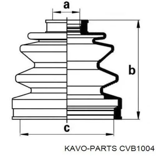 Купити J2860905 Nipparts Пильник шарніра приводу