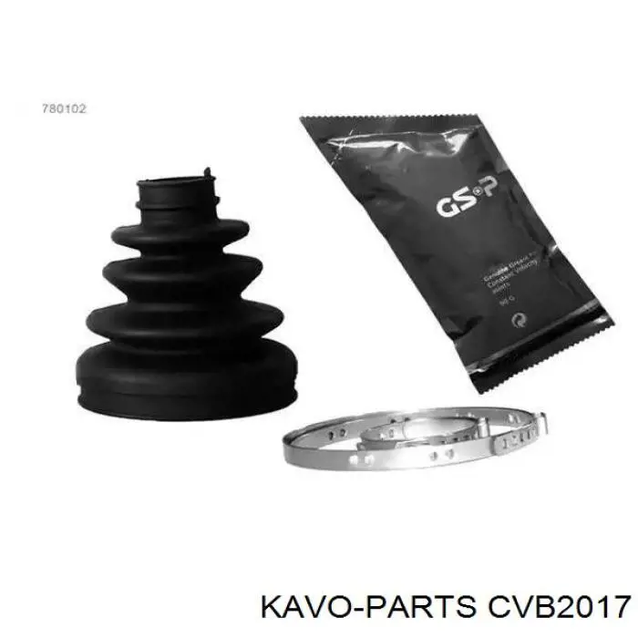 Пильник ШРУСа внутрішній, передній піввісі Kavo Parts CVB2017
