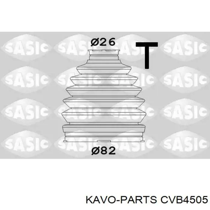 Купити CVB4505 Kavo Parts Пильник шарніра кутових швидкостей зовнішній правий