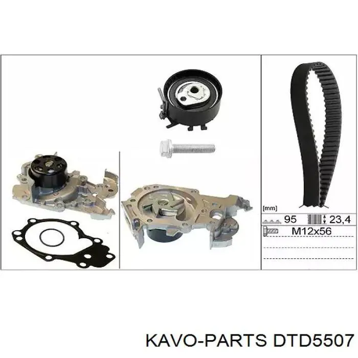 DTD5507 Kavo Parts Натягувач ременя ГРМ