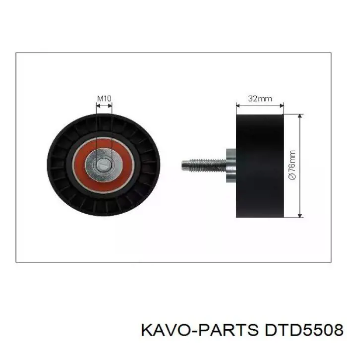 Натягувач ременя ГРМ Kavo Parts DTD5508