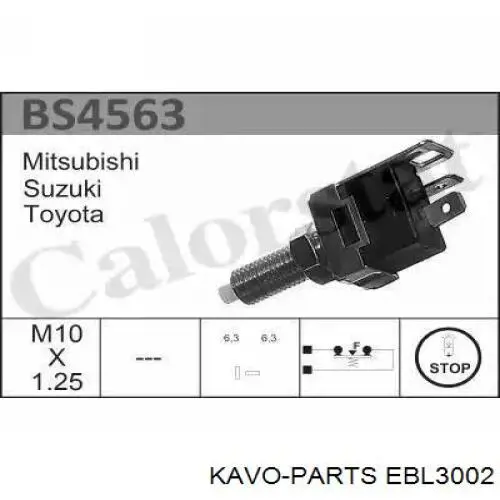 Жабка стопів Kavo Parts EBL3002