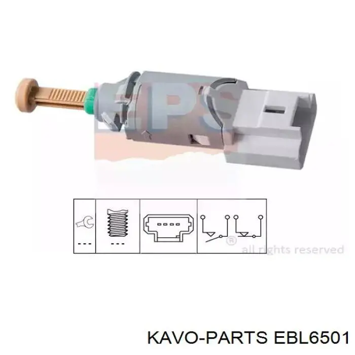 Купити EBL6501 Kavo Parts Датчик педалі гальма