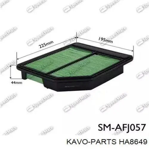 HA8649 Kavo Parts Повітряний фільтр двигуна