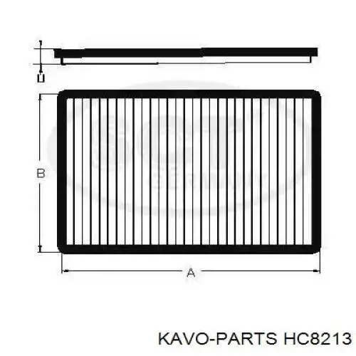 Купити HC8213 Kavo Parts Фільтр салону вугільний
