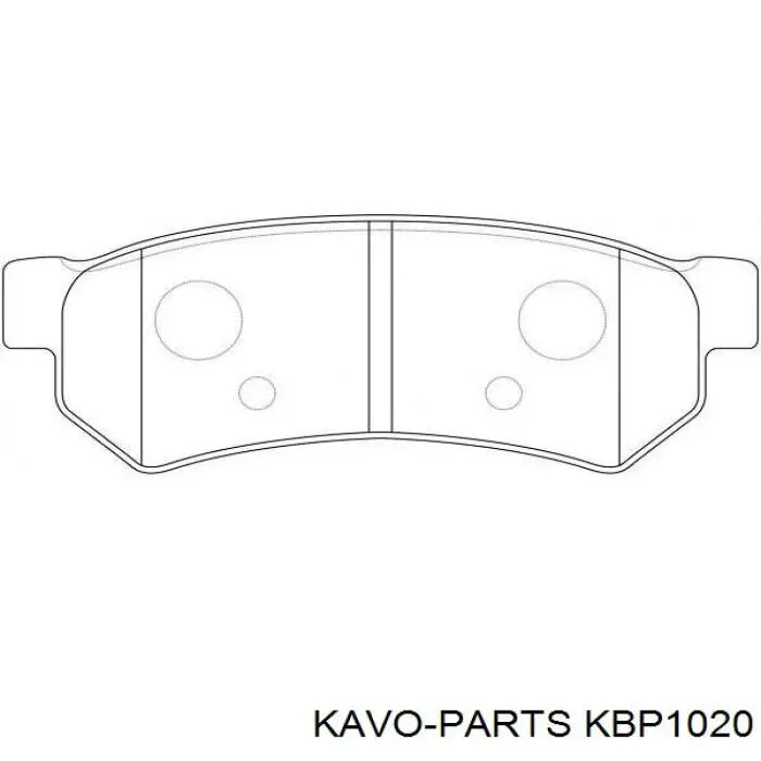 Задні гальмівні колодки Kavo Parts KBP1020 ціна, від 12.12 USD