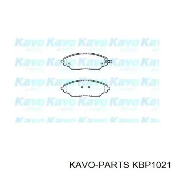 Передні тормозні колодки KBP1021 Kavo Parts