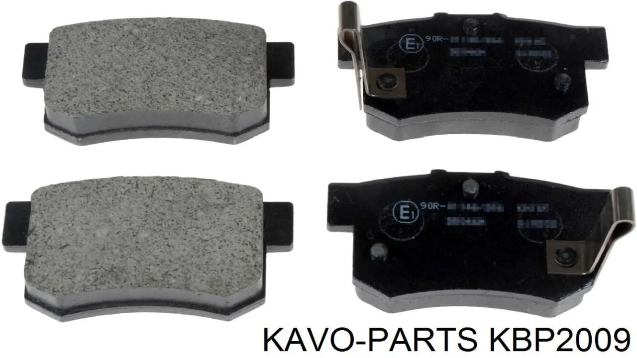 KBP2009 Kavo Parts Колодки гальмівні задні, дискові