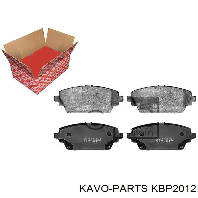 Купити KBP2012 Kavo Parts Колодки гальмівні передні, дискові