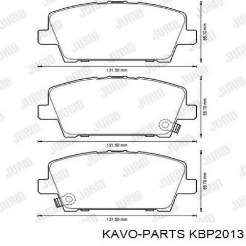 Тормозні колодки Kavo Parts KBP2013