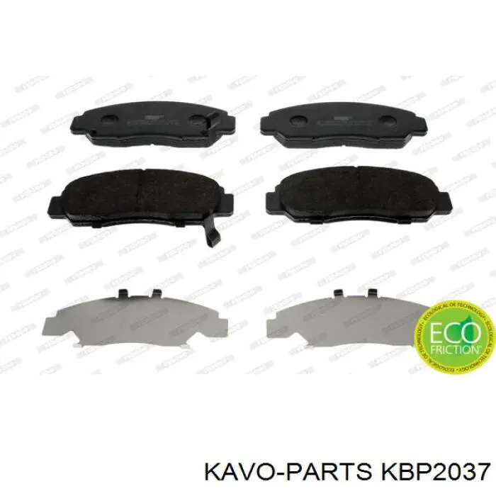 Купити KBP2037 Kavo Parts Колодки гальмівні передні, дискові