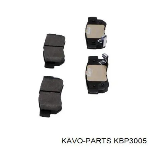 Задні дискові колодки Kavo Parts KBP3005