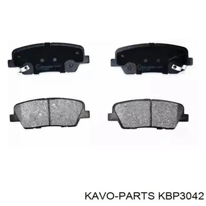 Гальмівні колодки Kavo Parts KBP3042 ціна, від 19.48 USD