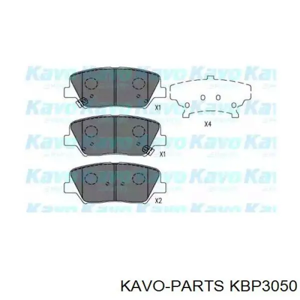 Колодки гальмівні передні, дискові KBP3050 Kavo Parts