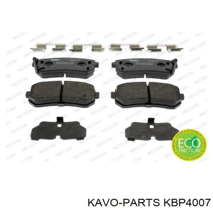 Колодки гальмові задні, дискові KBP4007 Kavo Parts