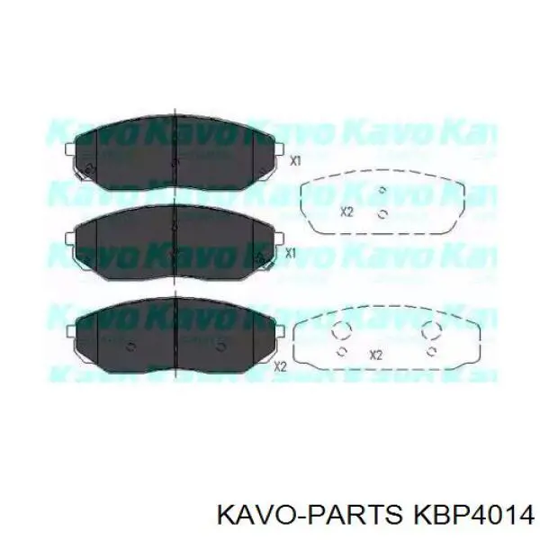 Передні тормозні колодки KBP4014 Kavo Parts