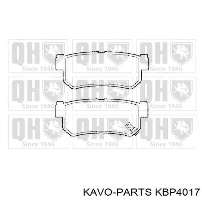 Задні гальмівні колодки Kavo Parts KBP4017 ціна, від 15.61 USD