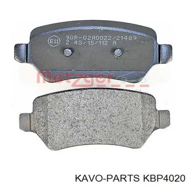 KBP4020 Kavo Parts Колодки гальмівні задні, дискові