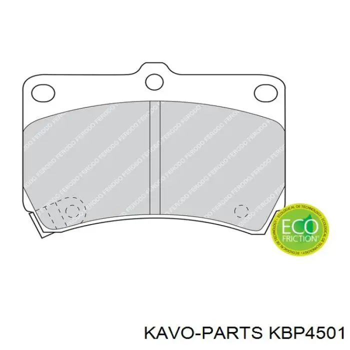 Купити KBP4501 Kavo Parts Колодки гальмівні передні, дискові