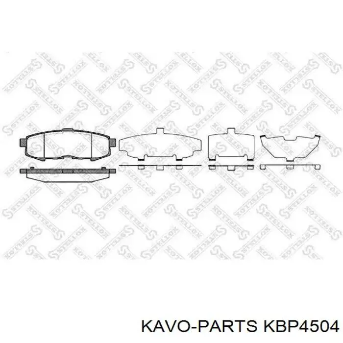 Передні тормозні колодки KBP4504 Kavo Parts